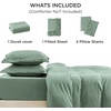 image:imageBedsure Tan Gingham Ruffle Duvet Cover SetVintage Farmhouse Bedding Queen  Cottagecore Aesthetic Ruffle Edges Soft Lightweight Hidden Zipper Inner Ties 90x90 Comforter Cover 2 Pillow Shams03  Sage Green No Comforter