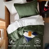 image:imageBedsure Tan Gingham Ruffle Duvet Cover SetVintage Farmhouse Bedding Queen  Cottagecore Aesthetic Ruffle Edges Soft Lightweight Hidden Zipper Inner Ties 90x90 Comforter Cover 2 Pillow Shams03  Olive Green No Comforter