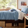 image:imageBedsure Tan Gingham Ruffle Duvet Cover SetVintage Farmhouse Bedding Queen  Cottagecore Aesthetic Ruffle Edges Soft Lightweight Hidden Zipper Inner Ties 90x90 Comforter Cover 2 Pillow Shams05  Dusty Blue No Comforter