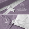 image:imageBedsure Tan Gingham Ruffle Duvet Cover SetVintage Farmhouse Bedding Queen  Cottagecore Aesthetic Ruffle Edges Soft Lightweight Hidden Zipper Inner Ties 90x90 Comforter Cover 2 Pillow Shams06  Dusty Purple No Comforter