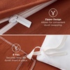 image:imageBedsure Tan Gingham Ruffle Duvet Cover SetVintage Farmhouse Bedding Queen  Cottagecore Aesthetic Ruffle Edges Soft Lightweight Hidden Zipper Inner Ties 90x90 Comforter Cover 2 Pillow Shams08  Terracotta No Comforter