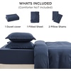 image:imageBedsure Tan Gingham Ruffle Duvet Cover SetVintage Farmhouse Bedding Queen  Cottagecore Aesthetic Ruffle Edges Soft Lightweight Hidden Zipper Inner Ties 90x90 Comforter Cover 2 Pillow Shams01  Navy No Comforter
