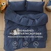 image:imageBedsure Tan Gingham Ruffle Duvet Cover SetVintage Farmhouse Bedding Queen  Cottagecore Aesthetic Ruffle Edges Soft Lightweight Hidden Zipper Inner Ties 90x90 Comforter Cover 2 Pillow Shams01  Navy No Comforter