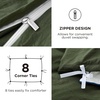 image:imageBedsure Tan Gingham Ruffle Duvet Cover SetVintage Farmhouse Bedding Queen  Cottagecore Aesthetic Ruffle Edges Soft Lightweight Hidden Zipper Inner Ties 90x90 Comforter Cover 2 Pillow Shams03  Olive Green No Comforter