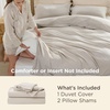 image:imageBedsure Tan Gingham Ruffle Duvet Cover SetVintage Farmhouse Bedding Queen  Cottagecore Aesthetic Ruffle Edges Soft Lightweight Hidden Zipper Inner Ties 90x90 Comforter Cover 2 Pillow Shams02  Linen No Comforter