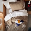 image:imageBedsure Tan Gingham Ruffle Duvet Cover SetVintage Farmhouse Bedding Queen  Cottagecore Aesthetic Ruffle Edges Soft Lightweight Hidden Zipper Inner Ties 90x90 Comforter Cover 2 Pillow Shams02  Brown No Comforter