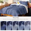 image:imageBedsure Tan Gingham Ruffle Duvet Cover SetVintage Farmhouse Bedding Queen  Cottagecore Aesthetic Ruffle Edges Soft Lightweight Hidden Zipper Inner Ties 90x90 Comforter Cover 2 Pillow Shams05  Slate Blue No Comforter