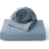 image:imageBedsure Tan Gingham Ruffle Duvet Cover SetVintage Farmhouse Bedding Queen  Cottagecore Aesthetic Ruffle Edges Soft Lightweight Hidden Zipper Inner Ties 90x90 Comforter Cover 2 Pillow Shams05  Mineral Blue No Comforter