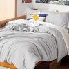 image:imageBedsure Tan Gingham Ruffle Duvet Cover SetVintage Farmhouse Bedding Queen  Cottagecore Aesthetic Ruffle Edges Soft Lightweight Hidden Zipper Inner Ties 90x90 Comforter Cover 2 Pillow Shams04  Light Grey No Comforter