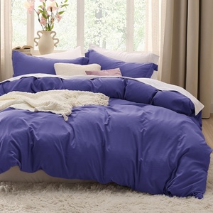 image:imageBedsure Gingham Ruffle Duvet Cover Set Queen Vintage Farmhouse Bed Pink  Plaid Ruffle Edges Soft Lightweight Hidden Zipper Inner Ties 90x90 Comforter Cover 2 Pillow Shams Machine Washable01  Skipper Blue No Comforter