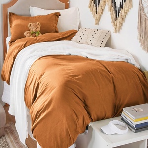 image:imageBedsure Gingham Ruffle Duvet Cover Set Queen Vintage Farmhouse Bed Pink  Plaid Ruffle Edges Soft Lightweight Hidden Zipper Inner Ties 90x90 Comforter Cover 2 Pillow Shams Machine Washable08  Gold No Comforter