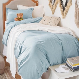 image:imageBedsure Tan Gingham Ruffle Duvet Cover SetVintage Farmhouse Bedding Queen  Cottagecore Aesthetic Ruffle Edges Soft Lightweight Hidden Zipper Inner Ties 90x90 Comforter Cover 2 Pillow Shams05  Baby Blue