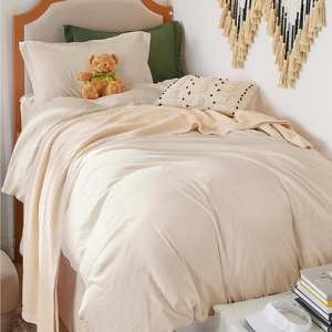 image:imageBedsure Tan Gingham Ruffle Duvet Cover SetVintage Farmhouse Bedding Queen  Cottagecore Aesthetic Ruffle Edges Soft Lightweight Hidden Zipper Inner Ties 90x90 Comforter Cover 2 Pillow Shams02  Cream No Comforter