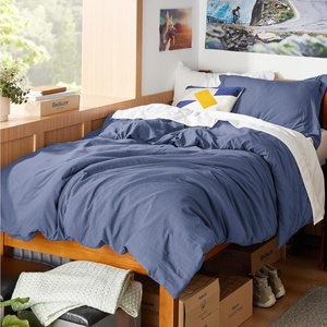 image:imageBedsure Tan Gingham Ruffle Duvet Cover SetVintage Farmhouse Bedding Queen  Cottagecore Aesthetic Ruffle Edges Soft Lightweight Hidden Zipper Inner Ties 90x90 Comforter Cover 2 Pillow Shams05  Slate Blue No Comforter