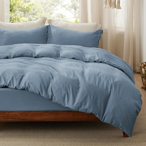 image:imageBedsure Tan Gingham Ruffle Duvet Cover SetVintage Farmhouse Bedding Queen  Cottagecore Aesthetic Ruffle Edges Soft Lightweight Hidden Zipper Inner Ties 90x90 Comforter Cover 2 Pillow Shams05  Mineral Blue No Comforter