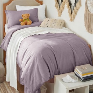 image:imageBedsure Tan Gingham Ruffle Duvet Cover SetVintage Farmhouse Bedding Queen  Cottagecore Aesthetic Ruffle Edges Soft Lightweight Hidden Zipper Inner Ties 90x90 Comforter Cover 2 Pillow Shams06  Lilac Purple No Comforter