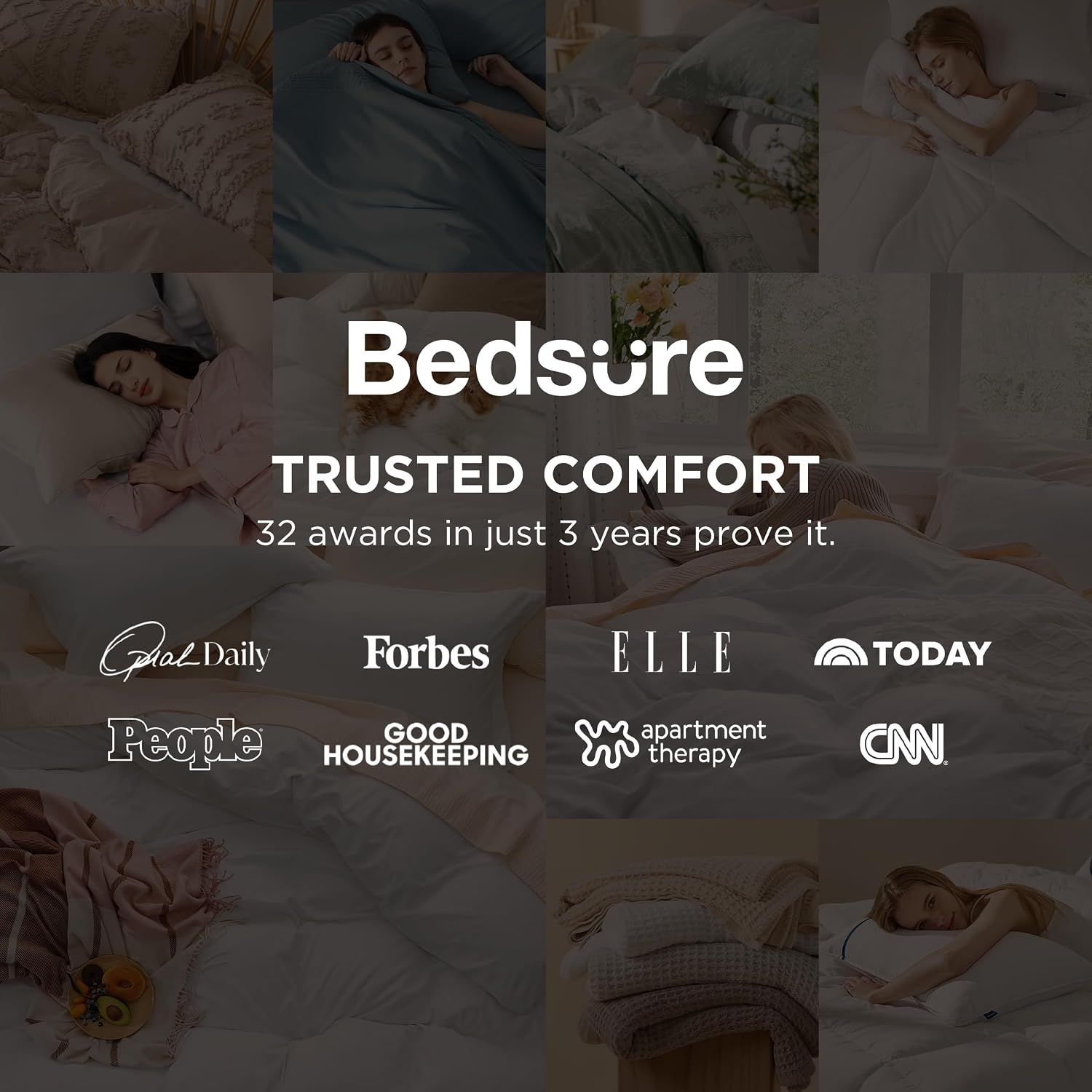 image:imageBedsure Tan Gingham Ruffle Duvet Cover SetVintage Farmhouse Bedding Queen  Cottagecore Aesthetic Ruffle Edges Soft Lightweight Hidden Zipper Inner Ties 90x90 Comforter Cover 2 Pillow ShamsBeige