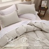 image:imageBedsure Tan Gingham Ruffle Duvet Cover SetVintage Farmhouse Bedding Queen  Cottagecore Aesthetic Ruffle Edges Soft Lightweight Hidden Zipper Inner Ties 90x90 Comforter Cover 2 Pillow ShamsBeige