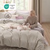 image:imageBedsure Tan Gingham Ruffle Duvet Cover SetVintage Farmhouse Bedding Queen  Cottagecore Aesthetic Ruffle Edges Soft Lightweight Hidden Zipper Inner Ties 90x90 Comforter Cover 2 Pillow ShamsBeige