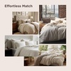 image:imageBedsure Tan Gingham Ruffle Duvet Cover SetVintage Farmhouse Bedding Queen  Cottagecore Aesthetic Ruffle Edges Soft Lightweight Hidden Zipper Inner Ties 90x90 Comforter Cover 2 Pillow Shams19 Taupe No Comforter