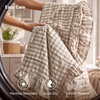 image:imageBedsure Tan Gingham Ruffle Duvet Cover SetVintage Farmhouse Bedding Queen  Cottagecore Aesthetic Ruffle Edges Soft Lightweight Hidden Zipper Inner Ties 90x90 Comforter Cover 2 Pillow Shams24  Tan Gingham