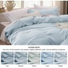 image:imageBedsure Tan Gingham Ruffle Duvet Cover SetVintage Farmhouse Bedding Queen  Cottagecore Aesthetic Ruffle Edges Soft Lightweight Hidden Zipper Inner Ties 90x90 Comforter Cover 2 Pillow Shams20  Sky Blue No Comforter