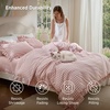 image:imageBedsure Tan Gingham Ruffle Duvet Cover SetVintage Farmhouse Bedding Queen  Cottagecore Aesthetic Ruffle Edges Soft Lightweight Hidden Zipper Inner Ties 90x90 Comforter Cover 2 Pillow Shams27  Pink Gingham
