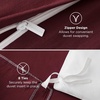 image:imageBedsure Tan Gingham Ruffle Duvet Cover SetVintage Farmhouse Bedding Queen  Cottagecore Aesthetic Ruffle Edges Soft Lightweight Hidden Zipper Inner Ties 90x90 Comforter Cover 2 Pillow Shams10  Burgundy No Comforter