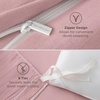 image:imageBedsure Tan Gingham Ruffle Duvet Cover SetVintage Farmhouse Bedding Queen  Cottagecore Aesthetic Ruffle Edges Soft Lightweight Hidden Zipper Inner Ties 90x90 Comforter Cover 2 Pillow Shams09  Pink No Comforter