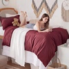 image:imageBedsure Tan Gingham Ruffle Duvet Cover SetVintage Farmhouse Bedding Queen  Cottagecore Aesthetic Ruffle Edges Soft Lightweight Hidden Zipper Inner Ties 90x90 Comforter Cover 2 Pillow Shams10  Burgundy No Comforter