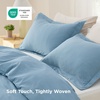 image:imageBedsure Tan Gingham Ruffle Duvet Cover SetVintage Farmhouse Bedding Queen  Cottagecore Aesthetic Ruffle Edges Soft Lightweight Hidden Zipper Inner Ties 90x90 Comforter Cover 2 Pillow Shams22  Chambray Blue No Comforter