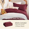 image:imageBedsure Tan Gingham Ruffle Duvet Cover SetVintage Farmhouse Bedding Queen  Cottagecore Aesthetic Ruffle Edges Soft Lightweight Hidden Zipper Inner Ties 90x90 Comforter Cover 2 Pillow Shams10  Burgundy No Comforter
