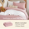 image:imageBedsure Tan Gingham Ruffle Duvet Cover SetVintage Farmhouse Bedding Queen  Cottagecore Aesthetic Ruffle Edges Soft Lightweight Hidden Zipper Inner Ties 90x90 Comforter Cover 2 Pillow Shams09  Pink No Comforter