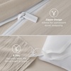 image:imageBedsure Tan Gingham Ruffle Duvet Cover SetVintage Farmhouse Bedding Queen  Cottagecore Aesthetic Ruffle Edges Soft Lightweight Hidden Zipper Inner Ties 90x90 Comforter Cover 2 Pillow ShamsBeige