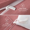 image:imageBedsure Tan Gingham Ruffle Duvet Cover SetVintage Farmhouse Bedding Queen  Cottagecore Aesthetic Ruffle Edges Soft Lightweight Hidden Zipper Inner Ties 90x90 Comforter Cover 2 Pillow Shams09  Clay Pink No Comforter