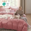 image:imageBedsure Tan Gingham Ruffle Duvet Cover SetVintage Farmhouse Bedding Queen  Cottagecore Aesthetic Ruffle Edges Soft Lightweight Hidden Zipper Inner Ties 90x90 Comforter Cover 2 Pillow Shams09  Pink Clay No Comforter