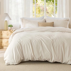 image:imageBedsure Tan Gingham Ruffle Duvet Cover SetVintage Farmhouse Bedding Queen  Cottagecore Aesthetic Ruffle Edges Soft Lightweight Hidden Zipper Inner Ties 90x90 Comforter Cover 2 Pillow Shams20  Beige No Comforter