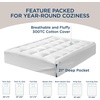 image:imageBedsure Mattress Pad Twin Size  Breathable Cotton Mattress Topper Quilted Fitted Bed Cover with 821 Inches Deep Pocket Soft Fluffy Pillow Top WhiteWhite