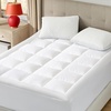 image:imageBedsure Mattress Pad Twin Size  Breathable Cotton Mattress Topper Quilted Fitted Bed Cover with 821 Inches Deep Pocket Soft Fluffy Pillow Top WhiteWhite