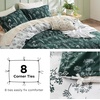 image:imageBedsure Duvet Cover Queen Size  Reversible Green FloralampBird Duvet Cover Set with Zipper Closure 3 Pieces Mistletoe Bedding Set with 8 Corner Ties and 2 Pillow Shams 20x2632  Emerald Green No Comforter