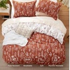 image:imageBedsure Duvet Cover Queen Size  Reversible Green FloralampBird Duvet Cover Set with Zipper Closure 3 Pieces Mistletoe Bedding Set with 8 Corner Ties and 2 Pillow Shams 20x2619  Terracotta No Comforter