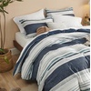 image:imageBedsure Duvet Cover Queen Size  Reversible Green FloralampBird Duvet Cover Set with Zipper Closure 3 Pieces Mistletoe Bedding Set with 8 Corner Ties and 2 Pillow Shams 20x2609  Blue No Comforter