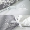 image:imageBedsure Duvet Cover Queen Size  Reversible Green FloralampBird Duvet Cover Set with Zipper Closure 3 Pieces Mistletoe Bedding Set with 8 Corner Ties and 2 Pillow Shams 20x2600  GreyWhite No Comforter