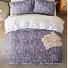 image:imageBedsure Duvet Cover Queen Size  Reversible Green FloralampBird Duvet Cover Set with Zipper Closure 3 Pieces Mistletoe Bedding Set with 8 Corner Ties and 2 Pillow Shams 20x2608  Grayish Purple No Comforter