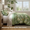image:imageBedsure Duvet Cover Queen Size  Reversible Green FloralampBird Duvet Cover Set with Zipper Closure 3 Pieces Mistletoe Bedding Set with 8 Corner Ties and 2 Pillow Shams 20x2605  Flourishing Reverie No Comforter