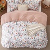 image:imageBedsure Duvet Cover Queen Size  Reversible Green FloralampBird Duvet Cover Set with Zipper Closure 3 Pieces Mistletoe Bedding Set with 8 Corner Ties and 2 Pillow Shams 20x2614  Pale Blush Floral No Comforter