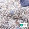 image:imageBedsure Duvet Cover Queen Size  Reversible Green FloralampBird Duvet Cover Set with Zipper Closure 3 Pieces Mistletoe Bedding Set with 8 Corner Ties and 2 Pillow Shams 20x2617  Blue Blossm No Comforter