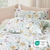 image:imageBedsure Duvet Cover Queen Size  Reversible Green FloralampBird Duvet Cover Set with Zipper Closure 3 Pieces Mistletoe Bedding Set with 8 Corner Ties and 2 Pillow Shams 20x2615  Green Floral No Comforter