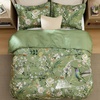 image:imageBedsure Duvet Cover Queen Size  Reversible Green FloralampBird Duvet Cover Set with Zipper Closure 3 Pieces Mistletoe Bedding Set with 8 Corner Ties and 2 Pillow Shams 20x2605  Flourishing Reverie No Comforter