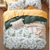 image:imageBedsure Duvet Cover Queen Size  Reversible Green FloralampBird Duvet Cover Set with Zipper Closure 3 Pieces Mistletoe Bedding Set with 8 Corner Ties and 2 Pillow Shams 20x2605  Mallard Green No Comforter
